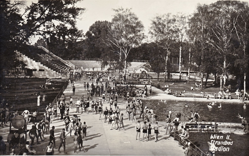 Postkarte Stadionbad 1932