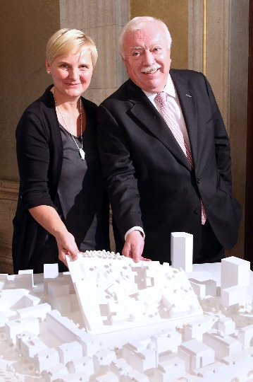 Mediengespräch des Bürgermeisters zu "Wien baut Zukunft - Ausbau der Bildungsinfrastruktur" mit Bürgermeister Michael Häupl und Stadträtin Sandra Frauenberger.