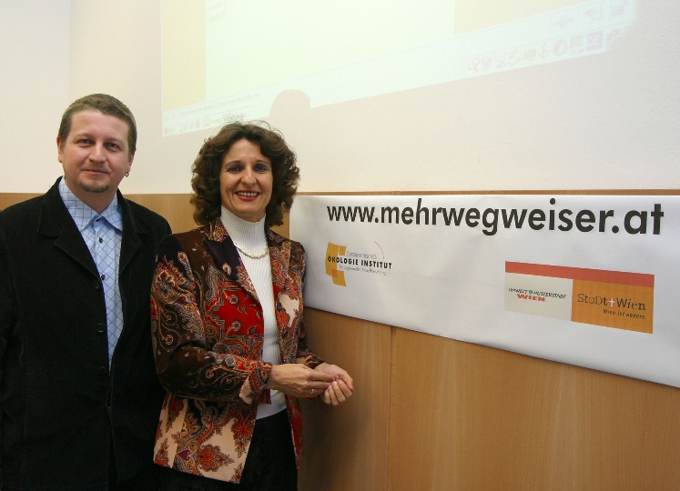 Pressekonferenz "Wiener MehrWegweiser" mit StR. DI Isabella Kossina und Christian Pladerer