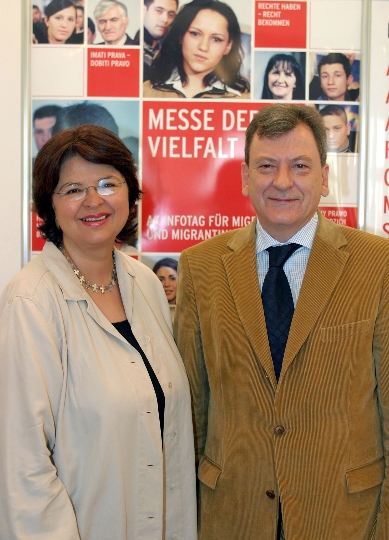 StR. Mag. Renate Brauner und Herbert Tumpel zu Besuch bei der AK-Messe