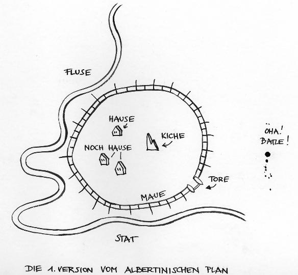 Die 1. Version vom Albertinischen Plan