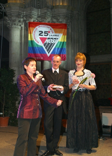 Veranstaltung "25 Jahre HOSI-Wien" in der Volkshalle des Wiener Rathauses mit StR. Mag. Sonja Wehsely