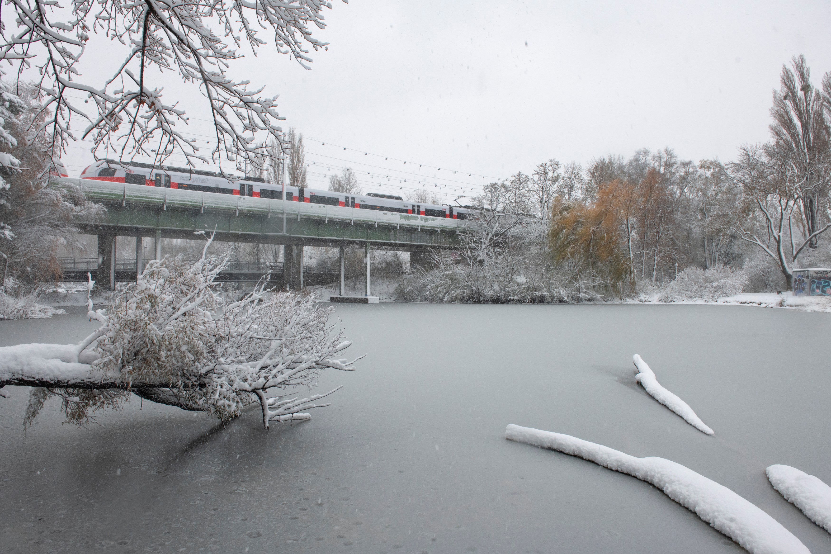 . Vecchio Danubio Il nuovo sistema di guida con audioguida emozionante vi invita a fare una passeggiata invernale sull'acqua .