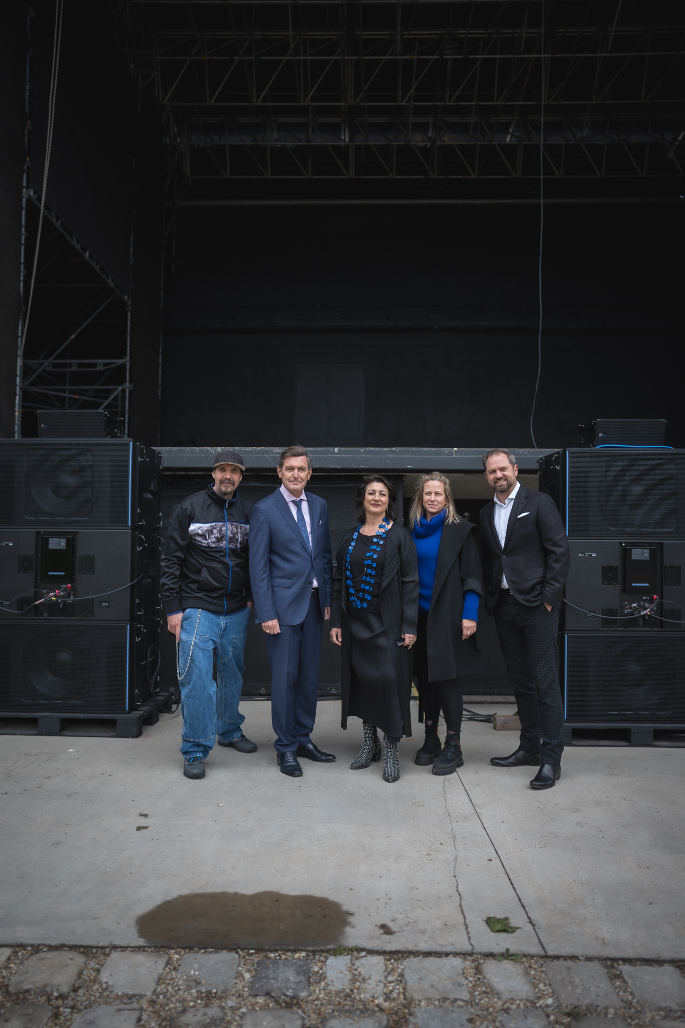 . Soundcheck nel nuovo sistema audio dell'arena Vienna .