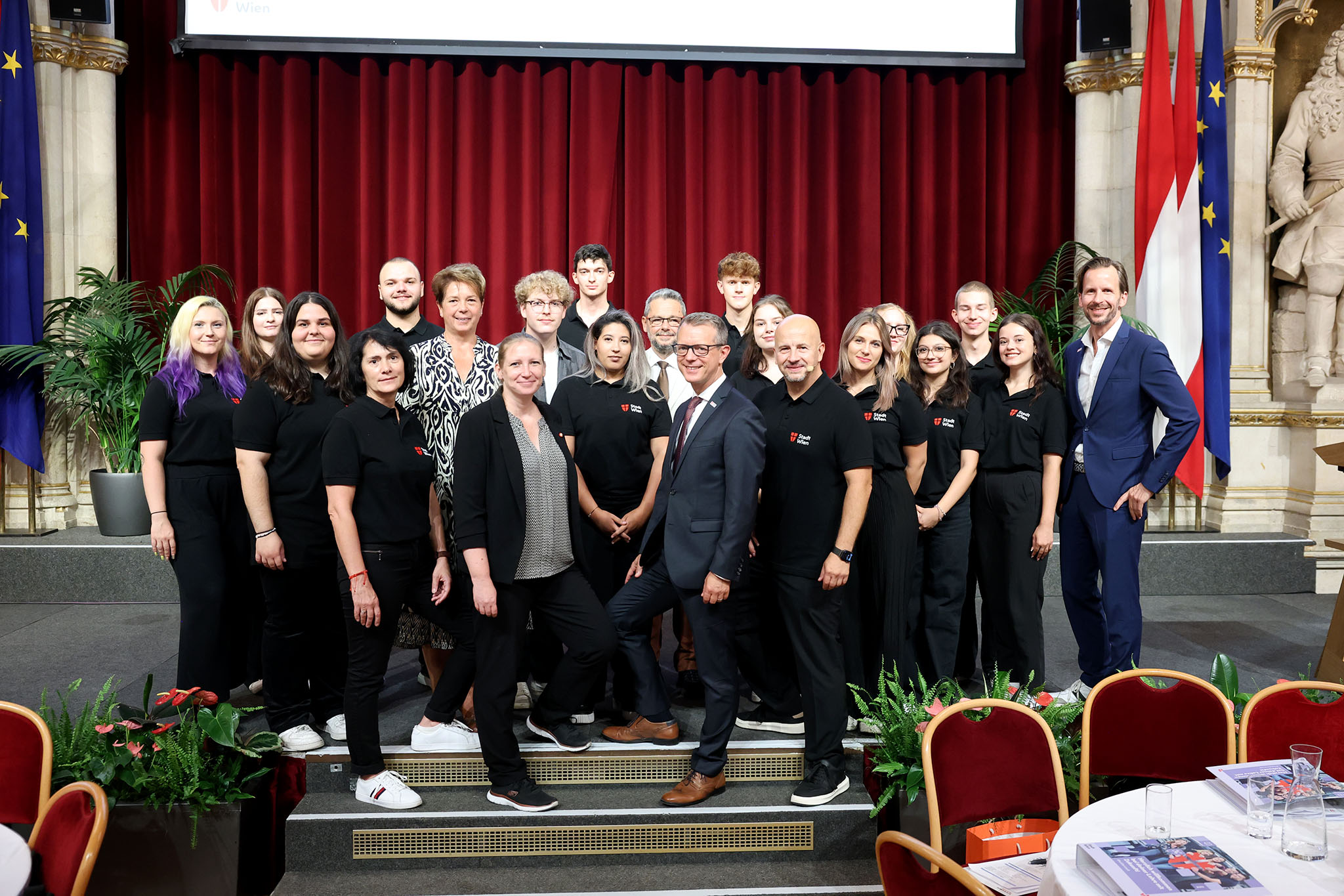 . Festival di benvenuto per i nuovi apprendisti della città di Vienna .