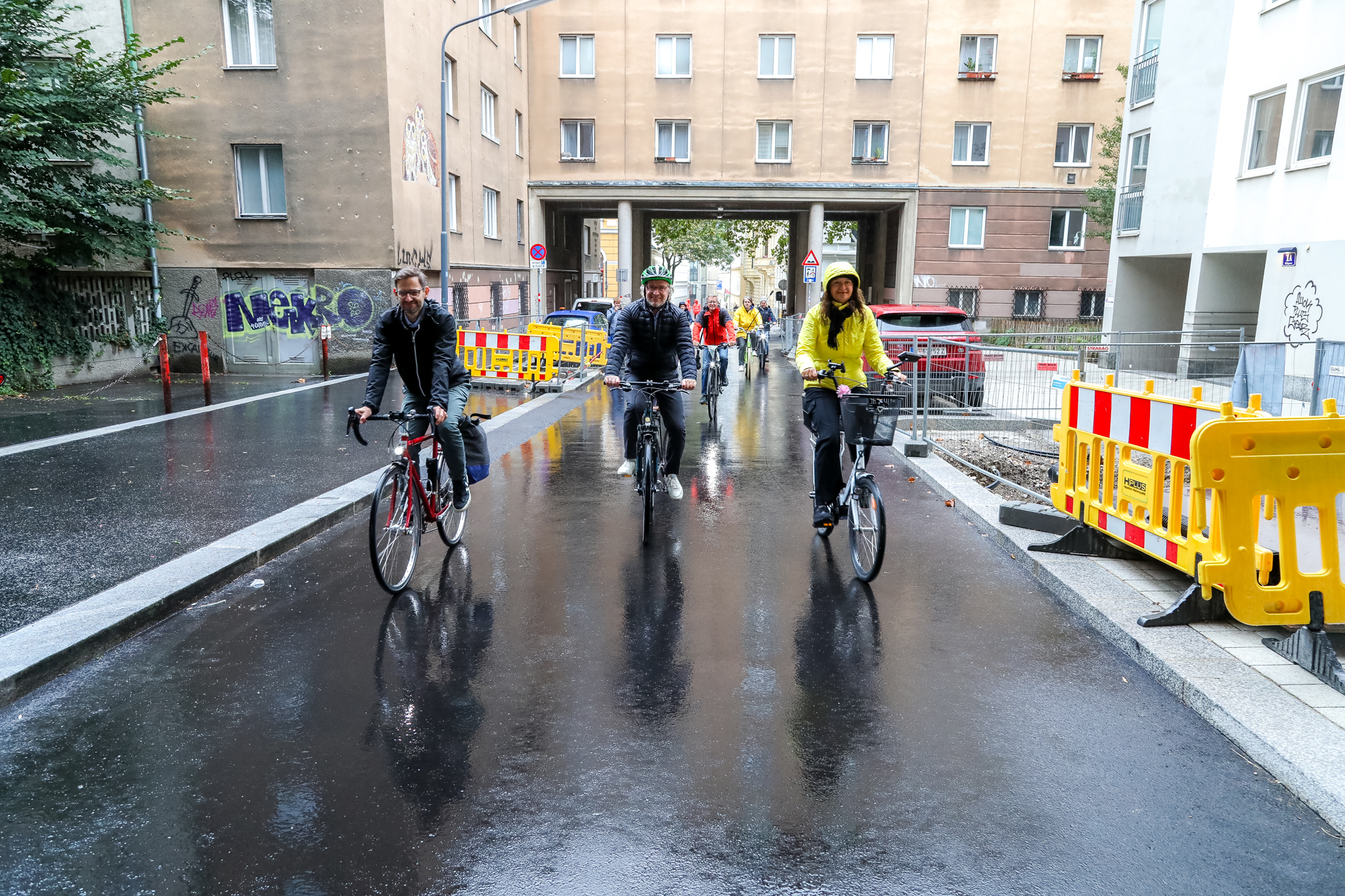 . Sima Fabisch 1 2 km clima lungo l'asse della bicicletta di Josefstadt da oggi .