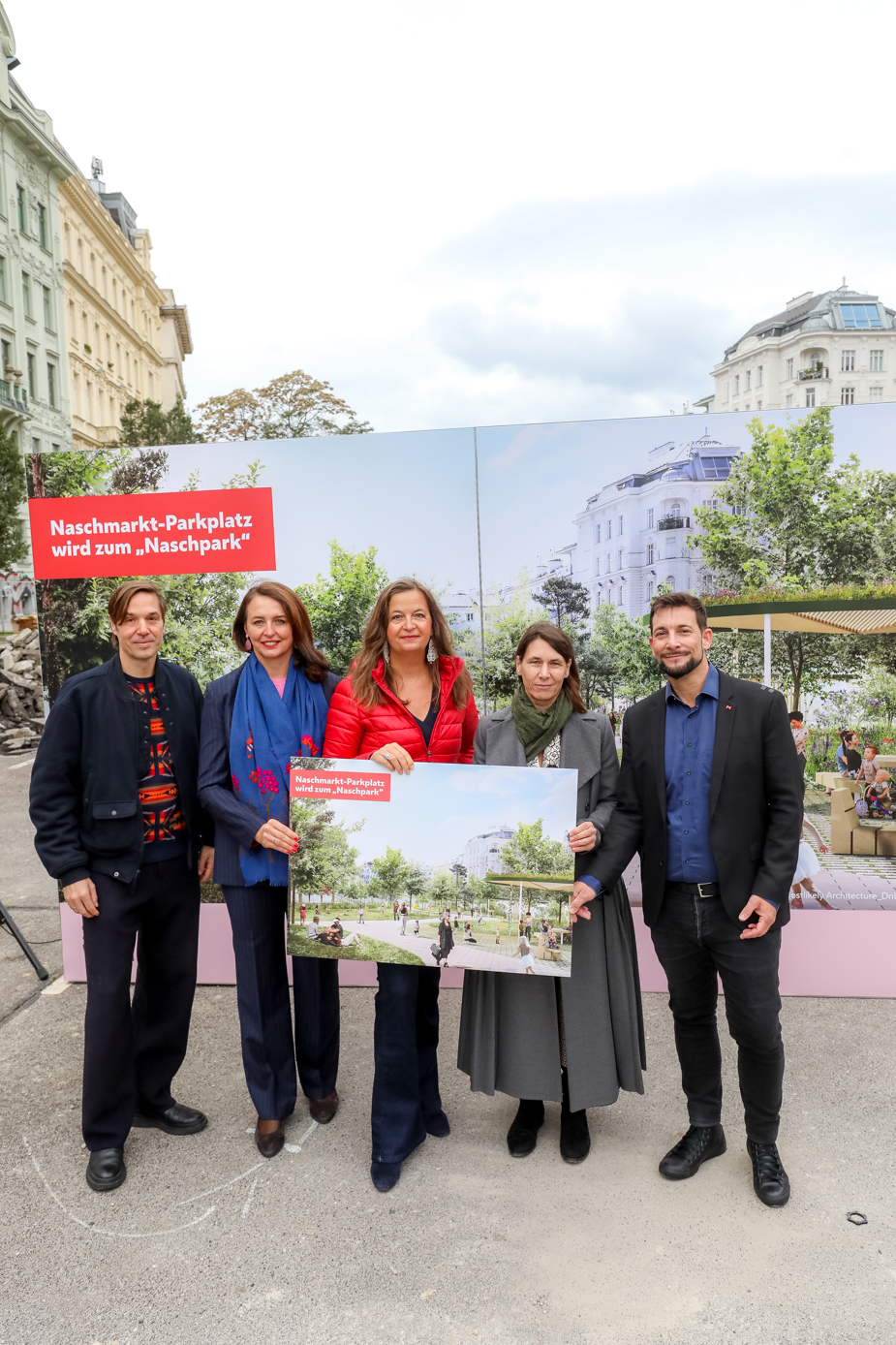 . La costruzione inizi dal parcheggio di Betonwueste Naschmarkt diventa un Naschpark bluendic .