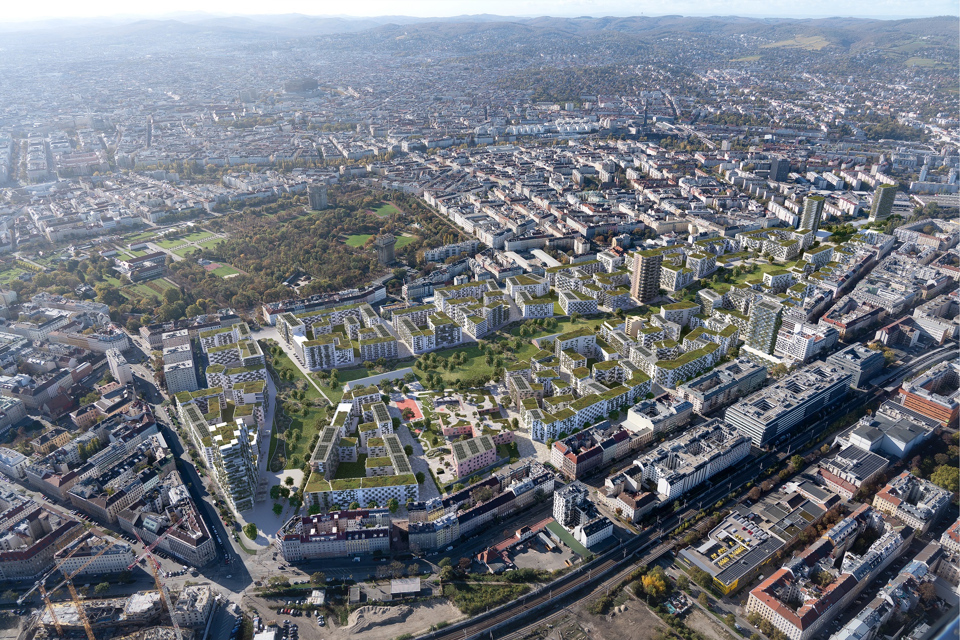 . Nordwestbahnhof oebb crea spazio per un attraente distretto cittadino .