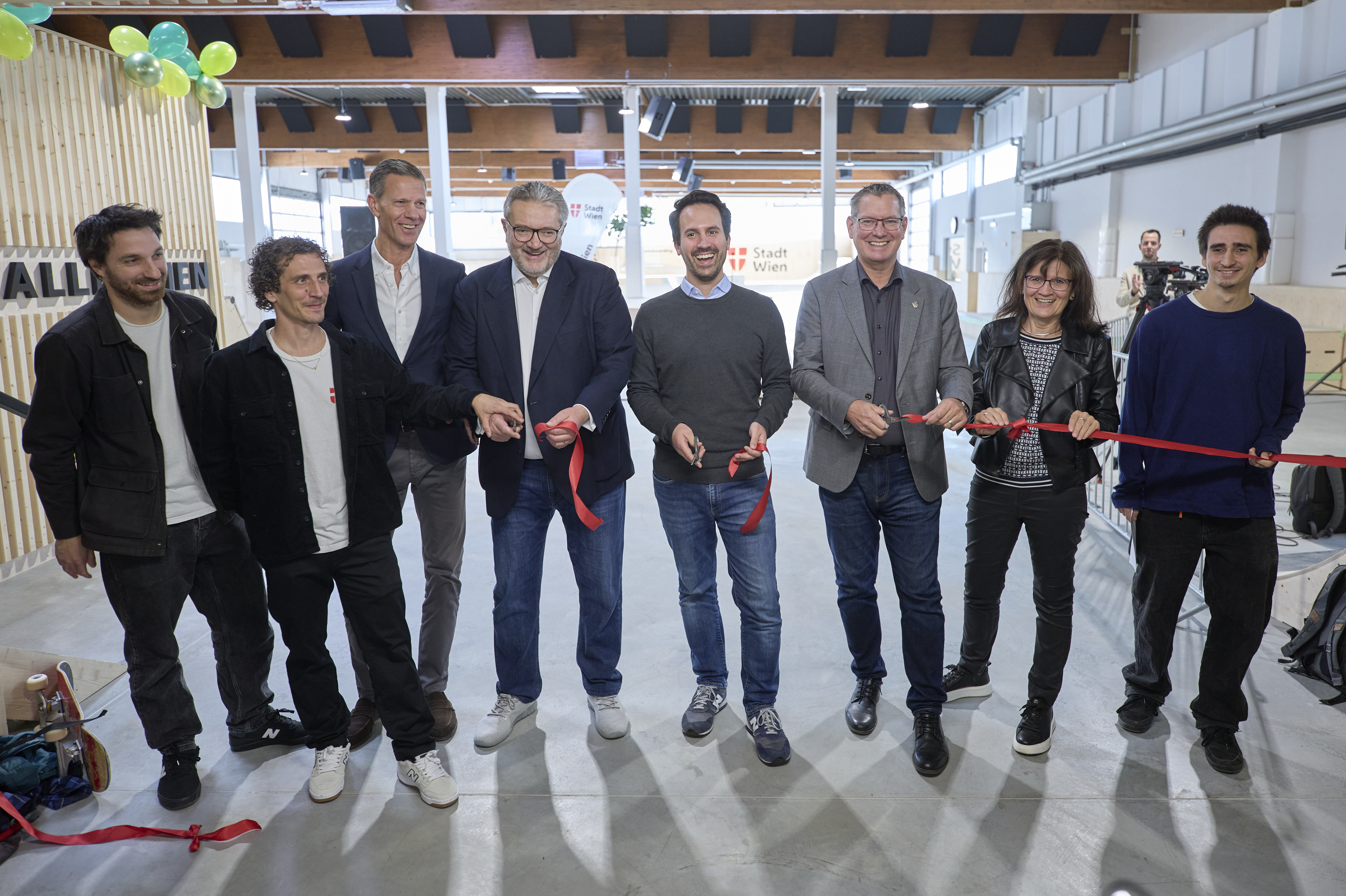 . Restituisci la nuova skate Hall di Vienna ha aperto i tuoi obiettivi in ​​Floridsdorf .