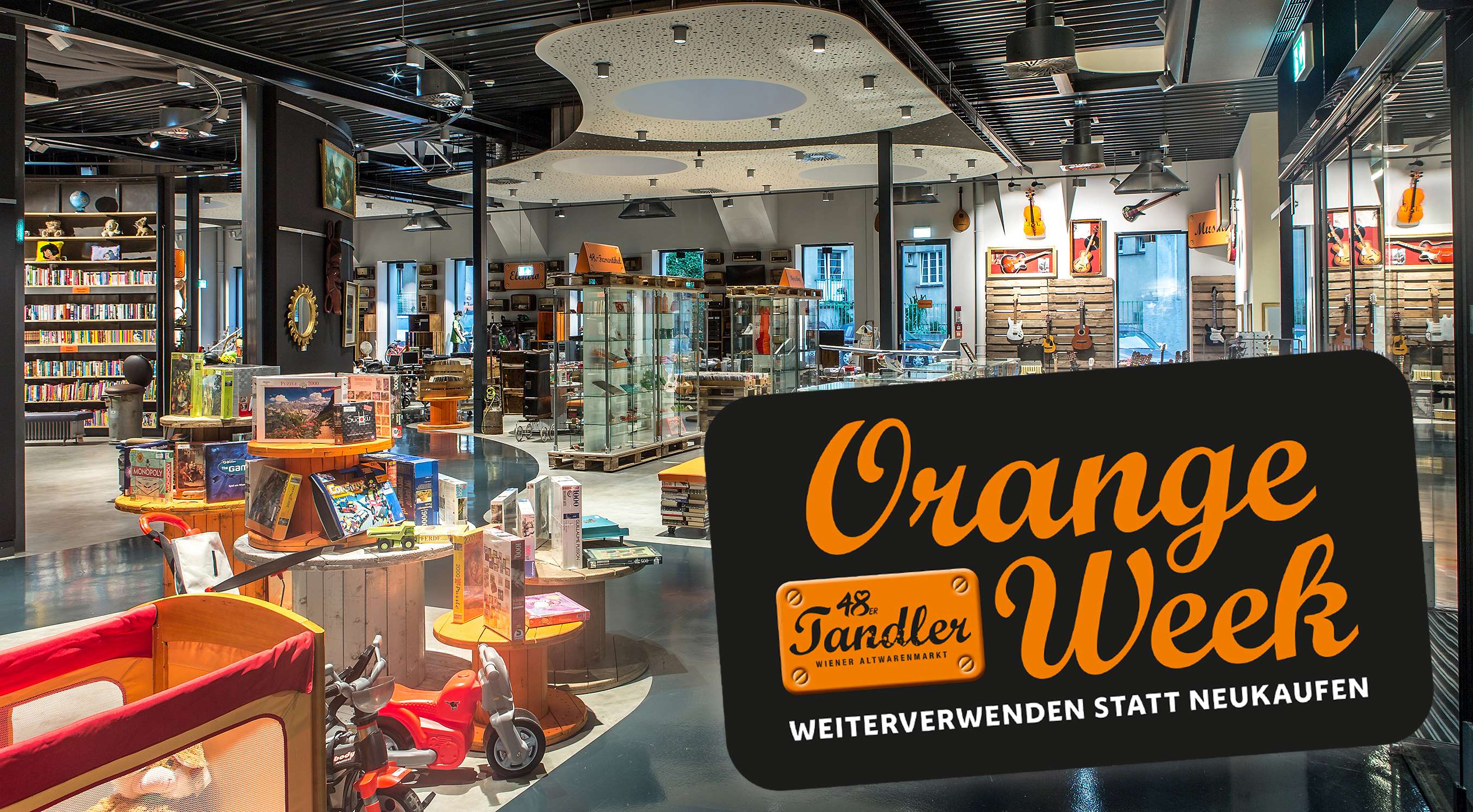 . Orange Week al 48erTandler Vienna L'alternativa sostenibile al consumismo .