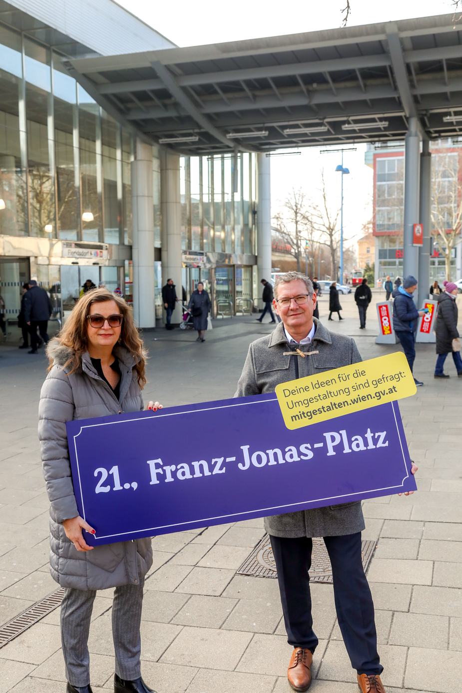 . 21 Distretto di partecipazione Buerger per ridisegnare il PlanzJonas Platz .