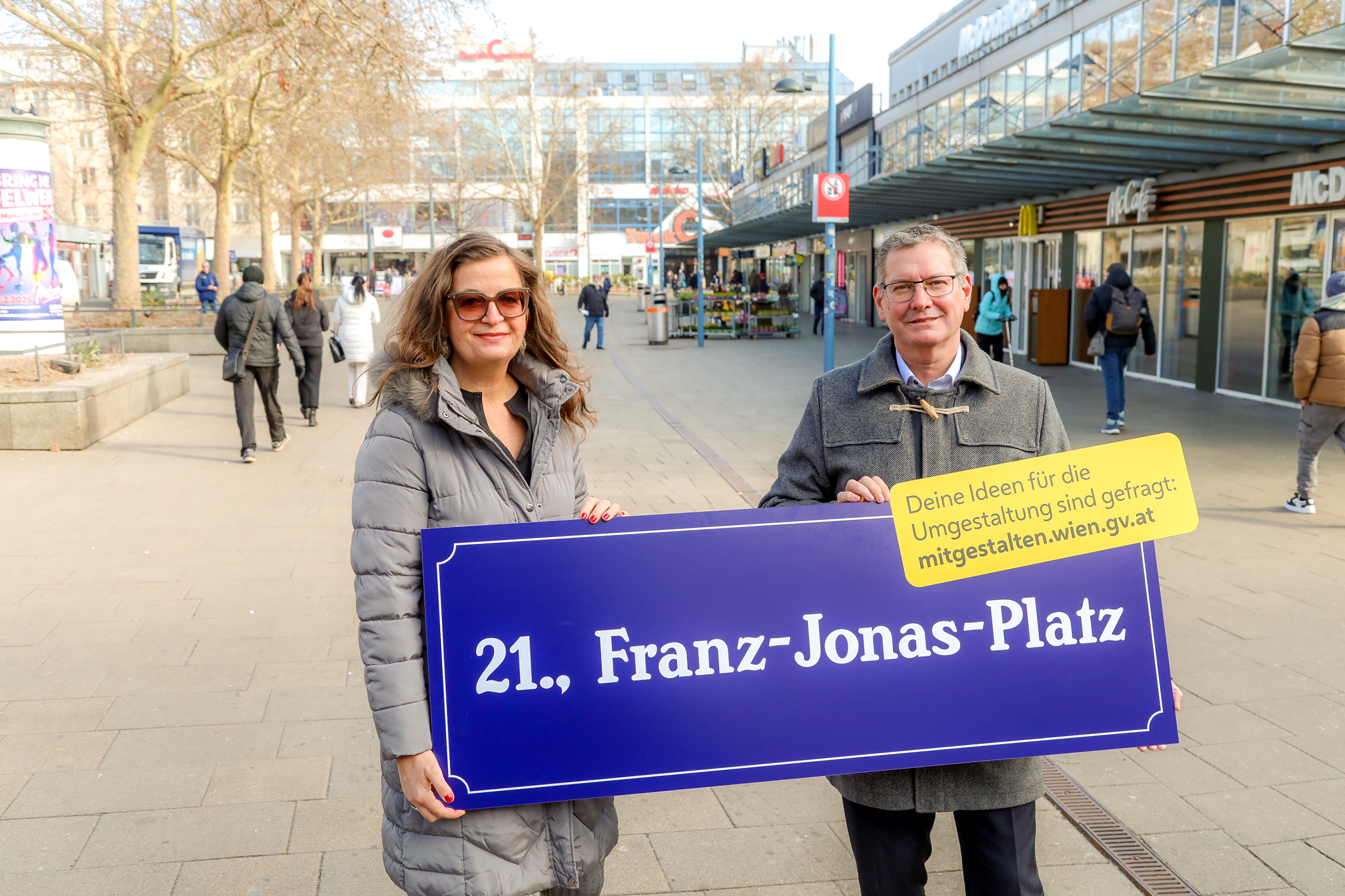 . 21 Distretto di partecipazione Buerger per ridisegnare il PlanzJonas Platz .