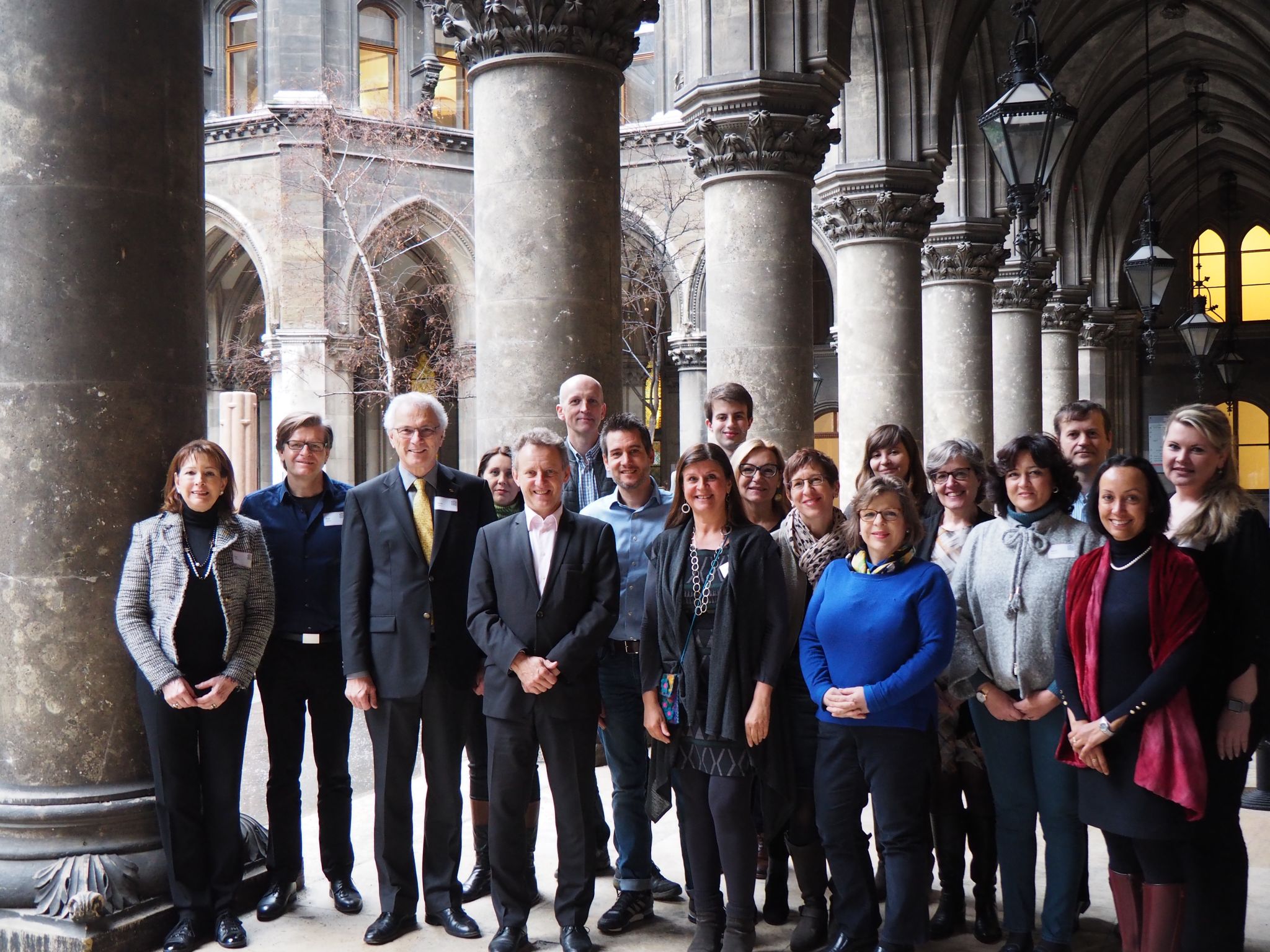 . Primo workshop a livello europeo dell'Organizzazione delle città patrimonio dell'umanità OWHC nel municipio di Vienna .