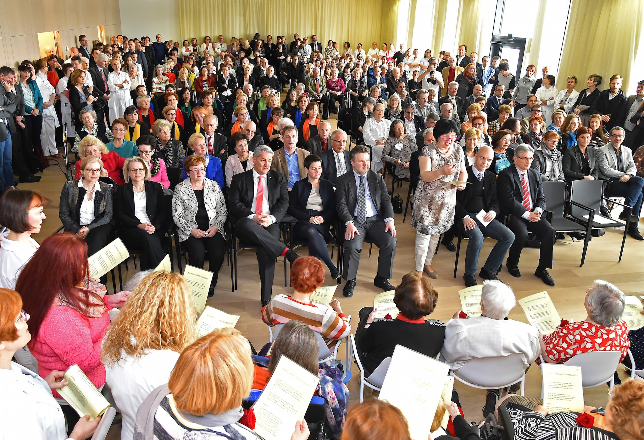 . Wehsely Ludwig Nevrivy Inaugurazione della nuova casa di cura KAV a Donaustadt .